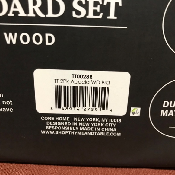 Thyme & Table Essential Collection Cutting Board Set 2 Piece New - Picture 8 of 8